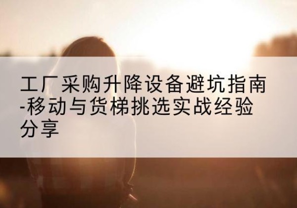 当阳移动式升降机怎么选-工厂采购升降设备避坑指南-移动与货梯挑选实战经验分享